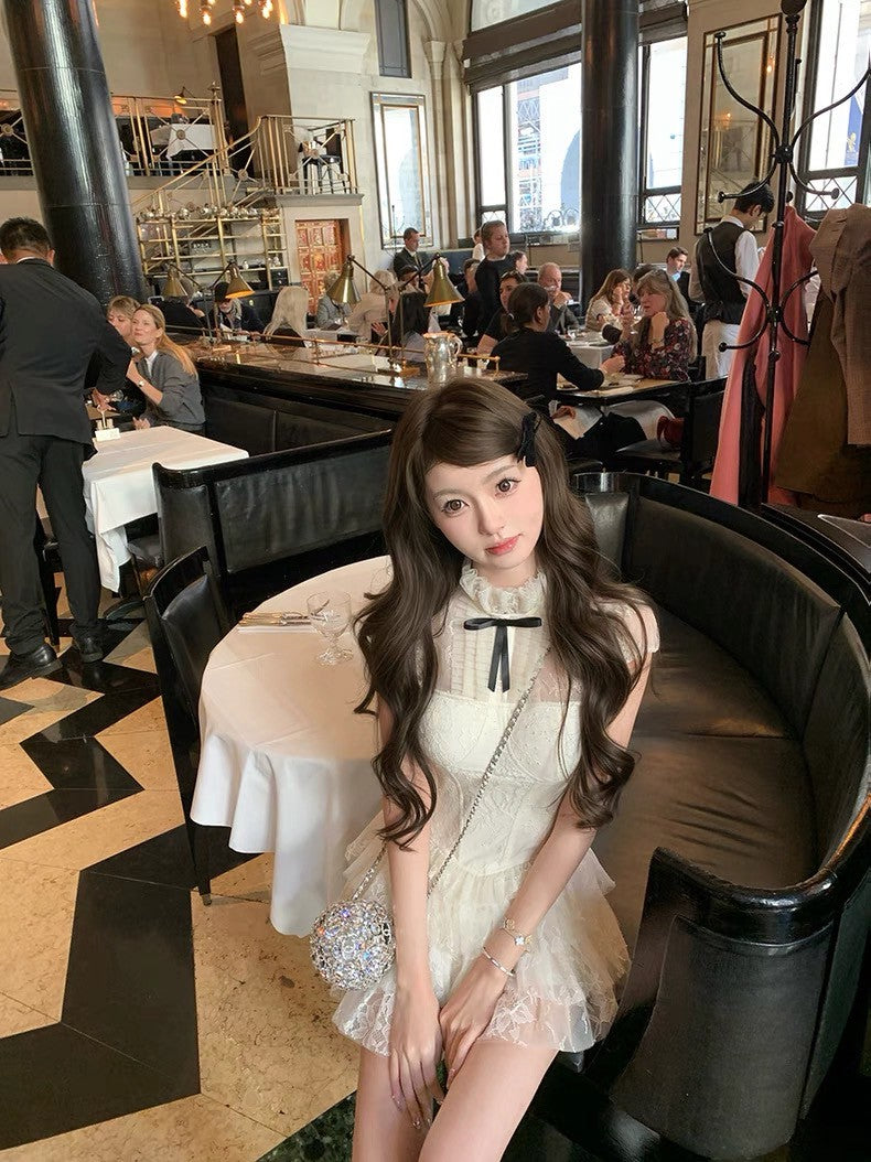 Jun. 法式公主 復古氣質蕾絲蛋糕裙套裝