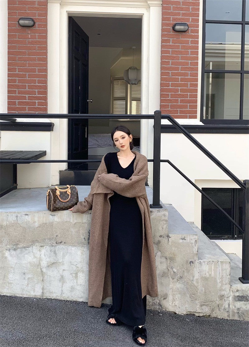 25Dec. 冬日氛圍基礎百搭針織收腰花瓣裙2色 大女主翻領外套 長版系列