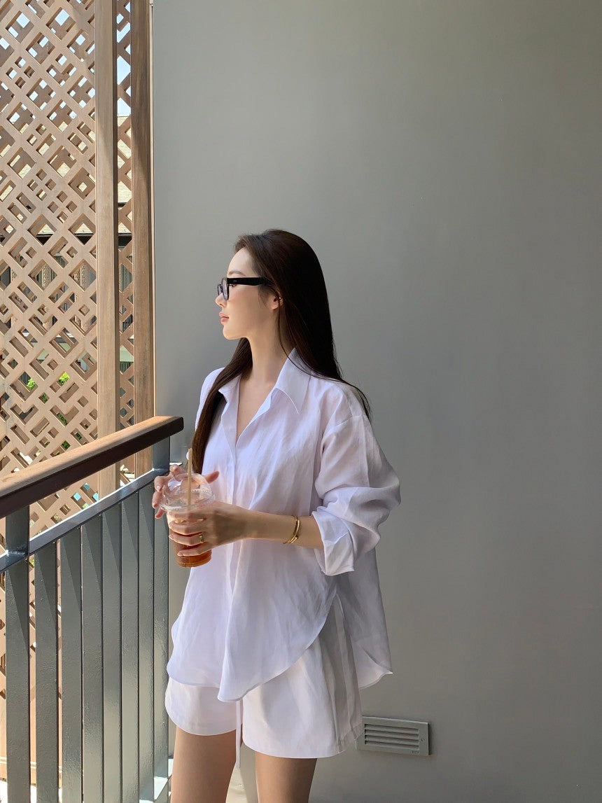 Oct. 經典版型 寬鬆百搭男友襯衫 白色