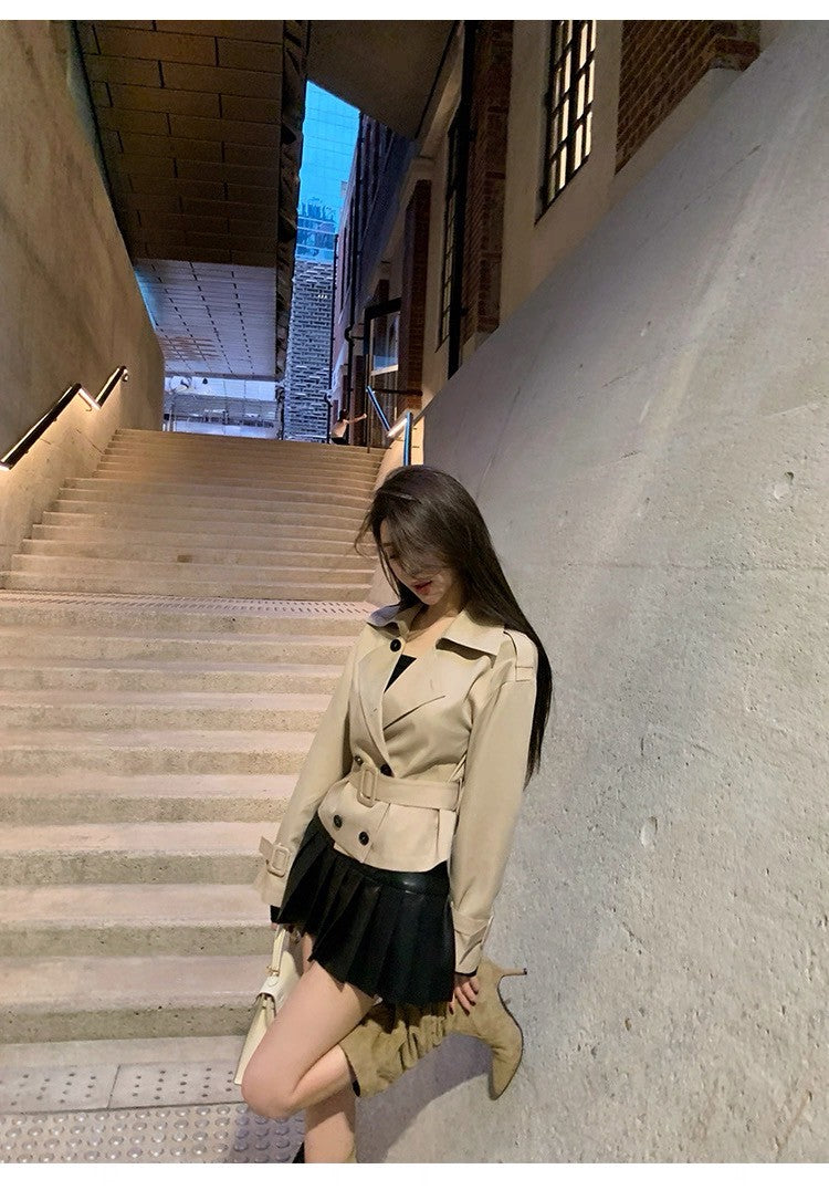 25Sep. 高訂顏值大翻駁腰帶卡其風衣