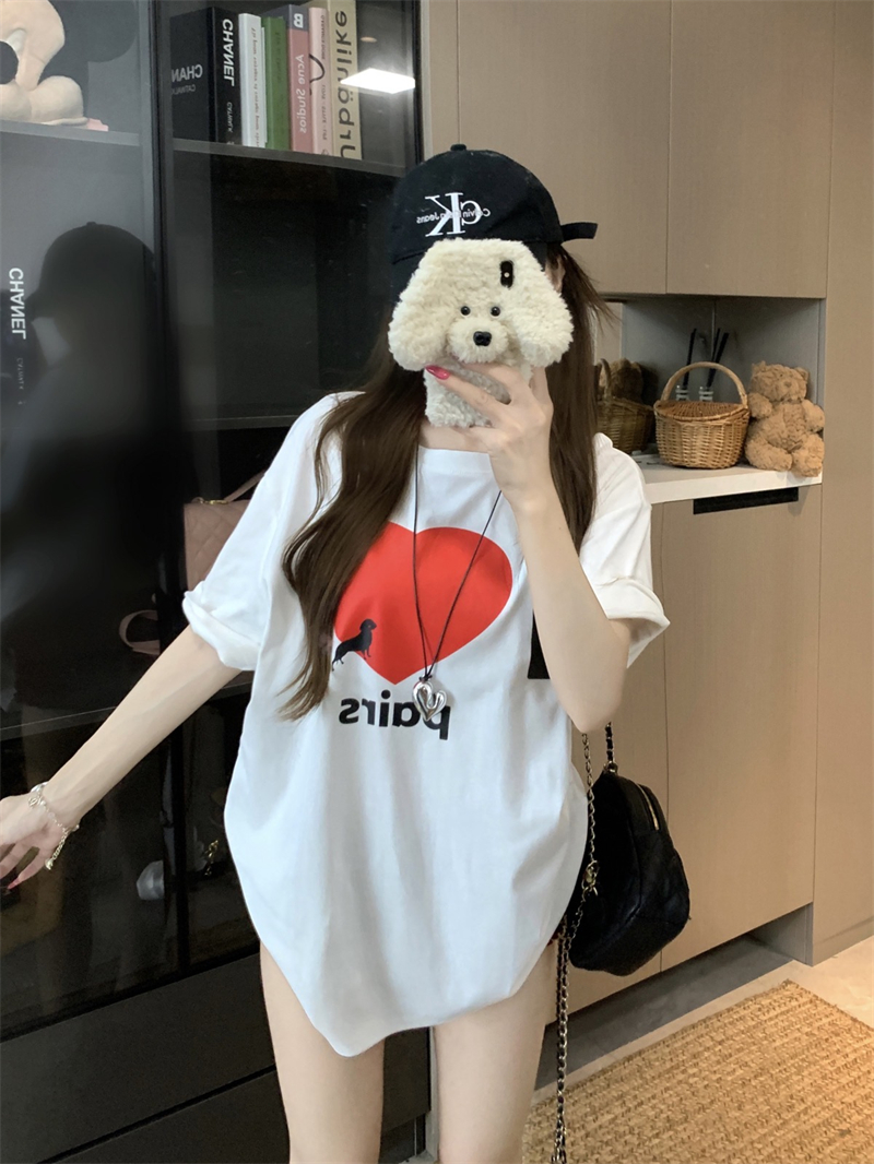 25Oct. “Paris心動”休閒愛心蕾絲上衣