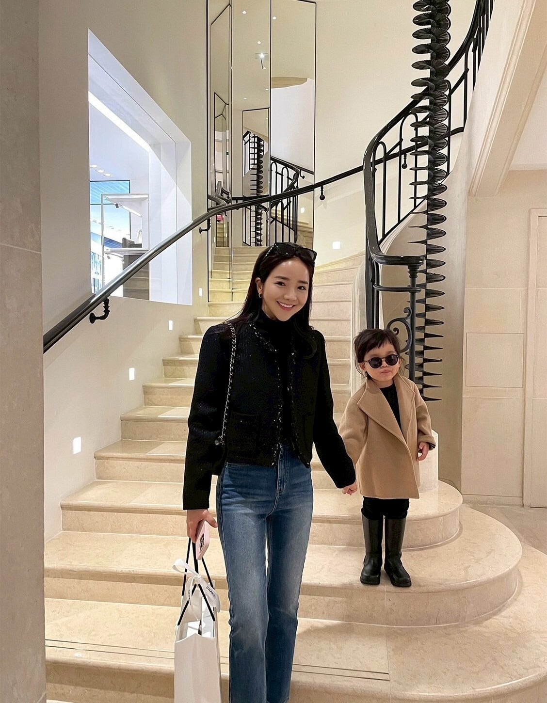 25Sep. 精緻香女孩 粗呢羊毛修身短外套 黑