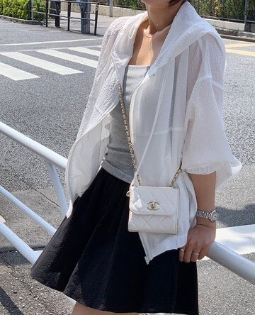 25Oct. 韓系少女素顏空調連帽抽繩外套 白