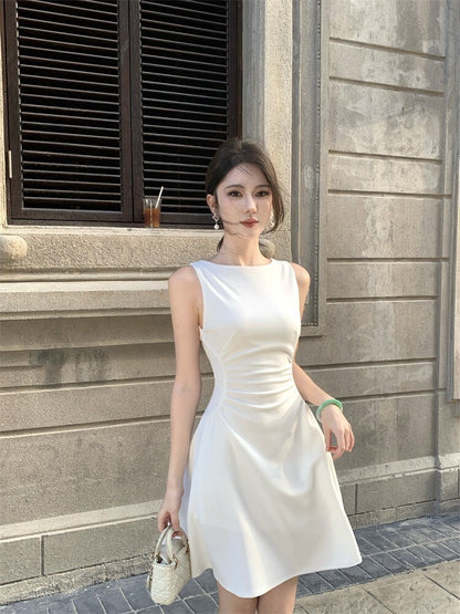 25Oct. 法式新娘裙 優雅修身收腰連身裙 白 2款長度