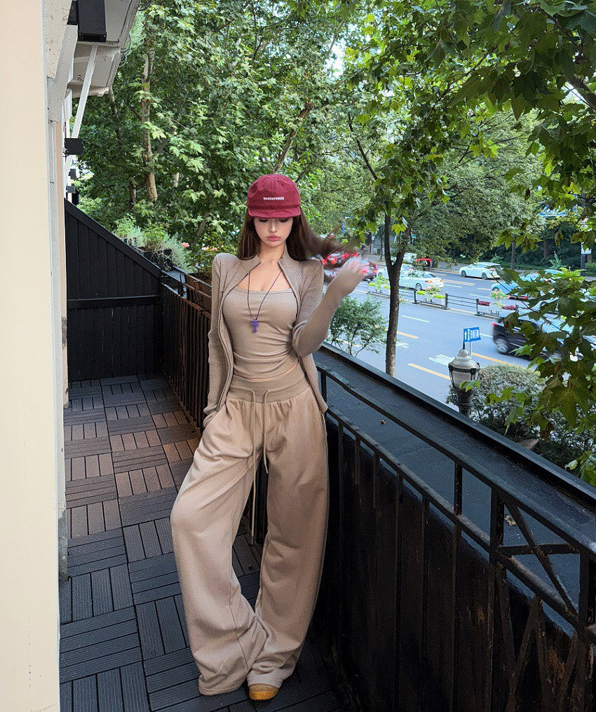 25Dec. 「空氣層」好版型立領外套 高腰休閒褲 石灰