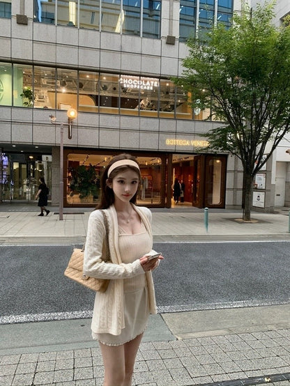 25Nov. 針織Sofe哲學百搭麻花針織開衫 杏