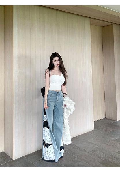 Mar. 有點小心機! 單肩豎坑文針織背心 白