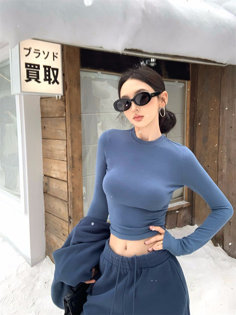 25Dec. 韓女skims長期主義慵懶純色三版 白/藍