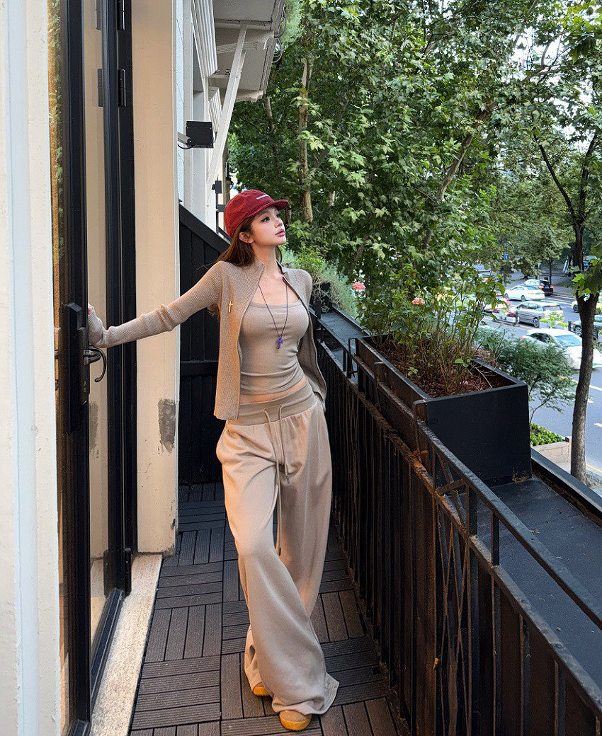 25Dec. 「空氣層」好版型立領外套 高腰休閒褲 石灰