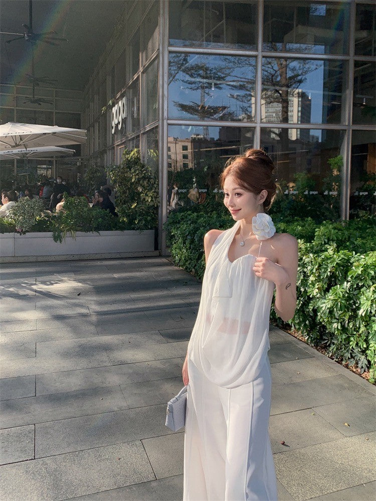 Mar. 玫瑰物語 手作立體花壓褶設計背心上衣 半身裙休閒褲 3版設計