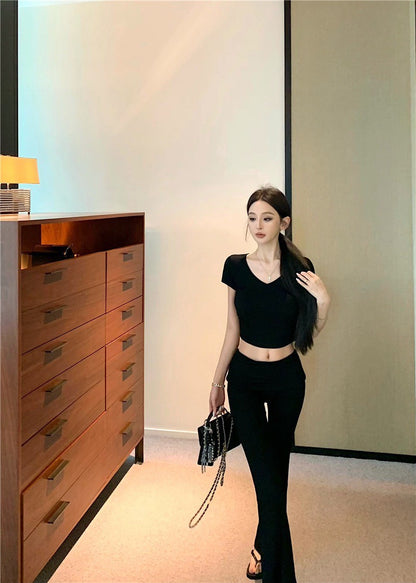 25Jul. 細腰瘦身2.0 新色款歐美套裝 黑