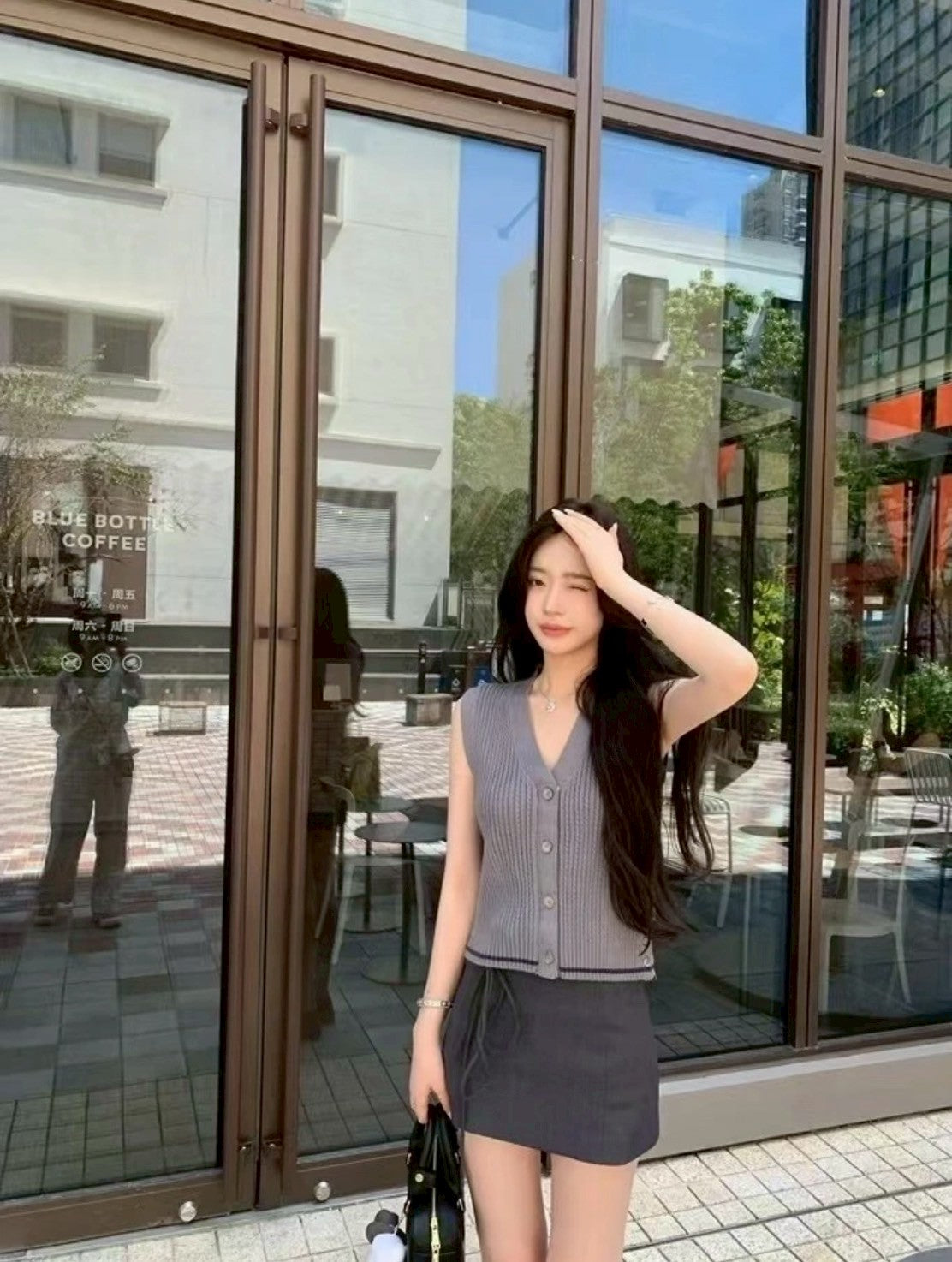 25Sep. 復刻版T.B學院針織背心/開衫 2色2版