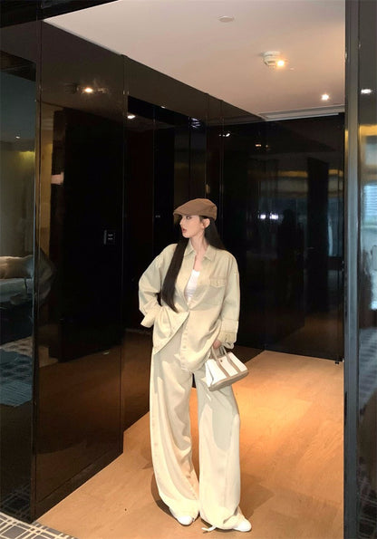 25Nov. Classic腔調卡牛 時髦老錢襯衫休閒褲套裝