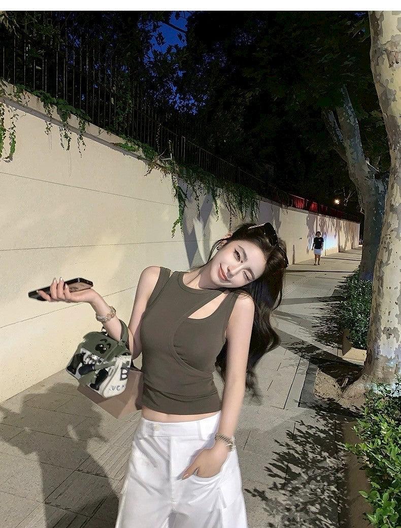 25Aug. Coachella辣妹背心 為音樂節而生！不規則設計感背心 綠