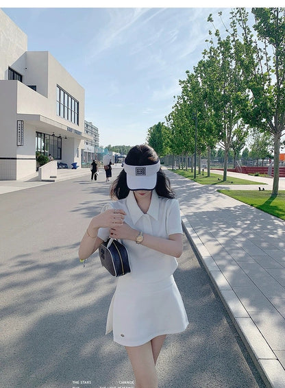 25Aug. Sportchic運動少女 高爾夫老錢空氣棉半身裙套裝