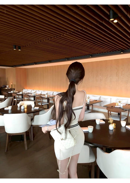 25Sep. 繆係乖乖拿捏純欲針織背心半身裙套裝