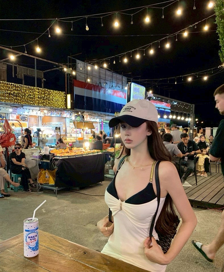 26Apr. 美街自由 性感撞色假兩件背心