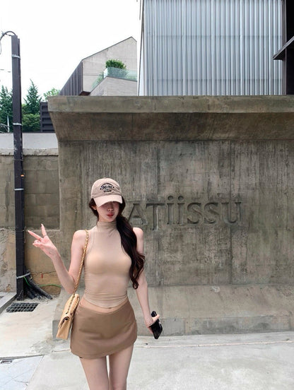 25Aug. 高智姐感穿搭 好版型修身背心款/T恤款 卡其