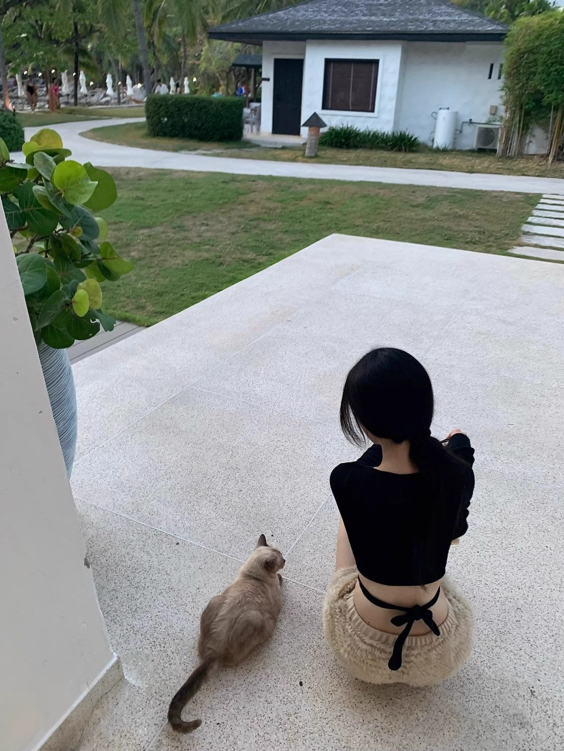 May. 千層蛋糕泡泡提臀褲 淺卡其