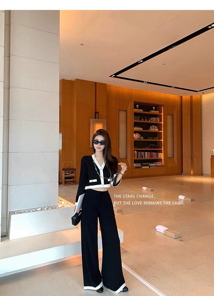 25Sep. COCO靜奢千金黑白撞色背心休閒褲