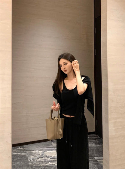 May. Cleanfit 機場休閒溜彎3件套 黑