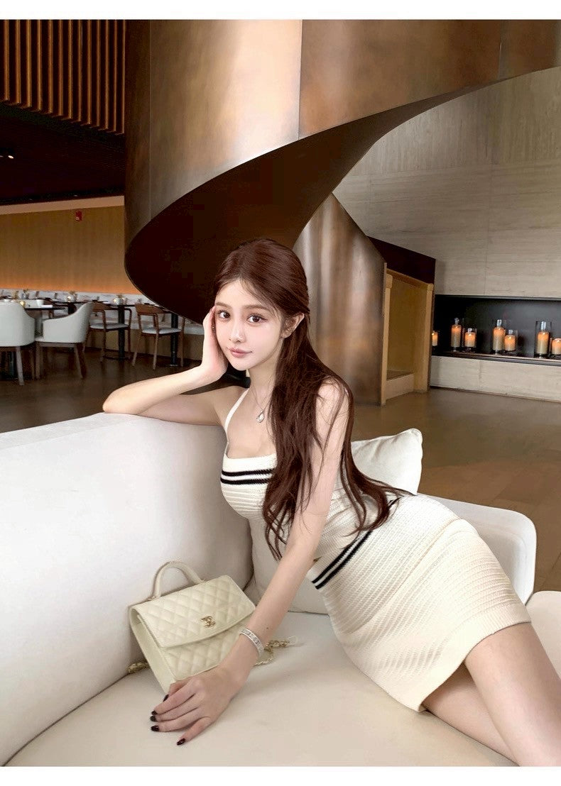 25Sep. 繆係乖乖拿捏純欲針織背心半身裙套裝