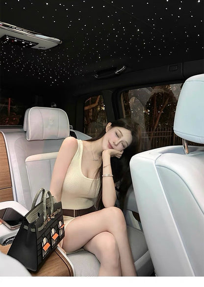 Apr. 人間白月光 U領彈力針織包臀裙