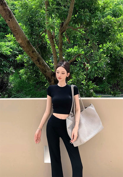 25Sep. 美式休閒穿不膩 短袖休閒褲「軟彈套裝」灰/黑