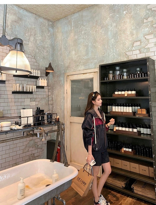 25Dec. 黑標”m*u休閒私服”Api塔夫外套/短褲