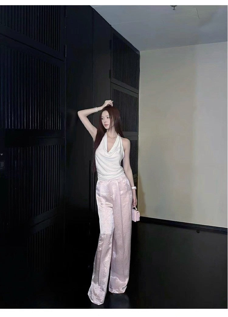 25Jul. 穿上就是氣質姊姊 蘯領露背背心 白