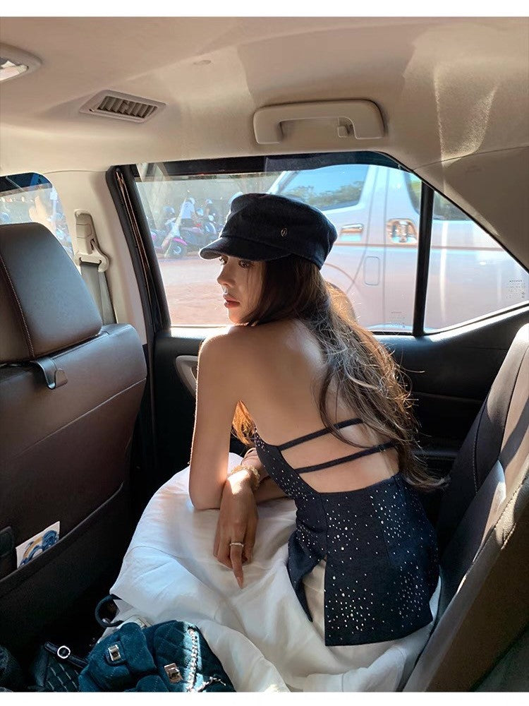 Jun. 落入人魚灣 辣妹縷空帶胸墊背心