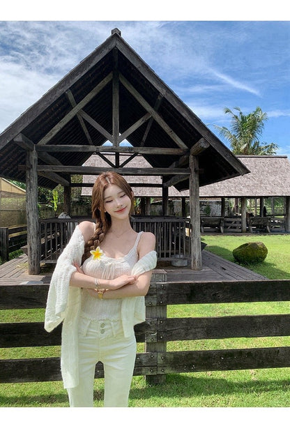 26Apr. 完美翹臀線 修身提臀分割微喇叭褲 牛仔藍/經典白