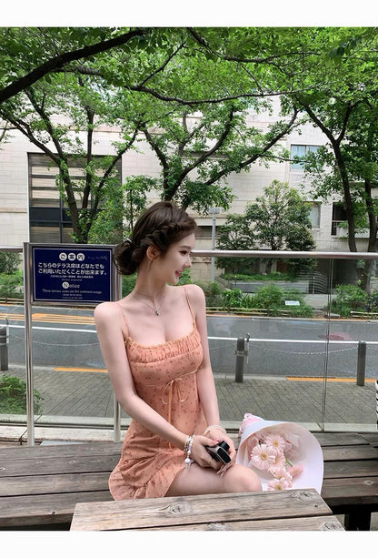 26Jul. 小慢夏曲 元氣嫩橘碎花小裙 *主推色