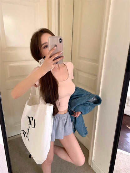 Jun. (加購商品不單售）嗲感居家休閒顯瘦上衣 粉色