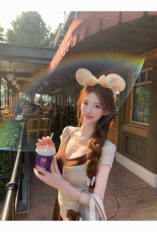 26Jul. 素顏美chic純慾芭蕾裙兩件套 咖色系