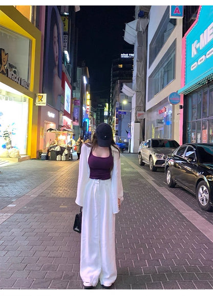 25Jul. 韓漫身材 修身純欲帶胸墊背心 紫