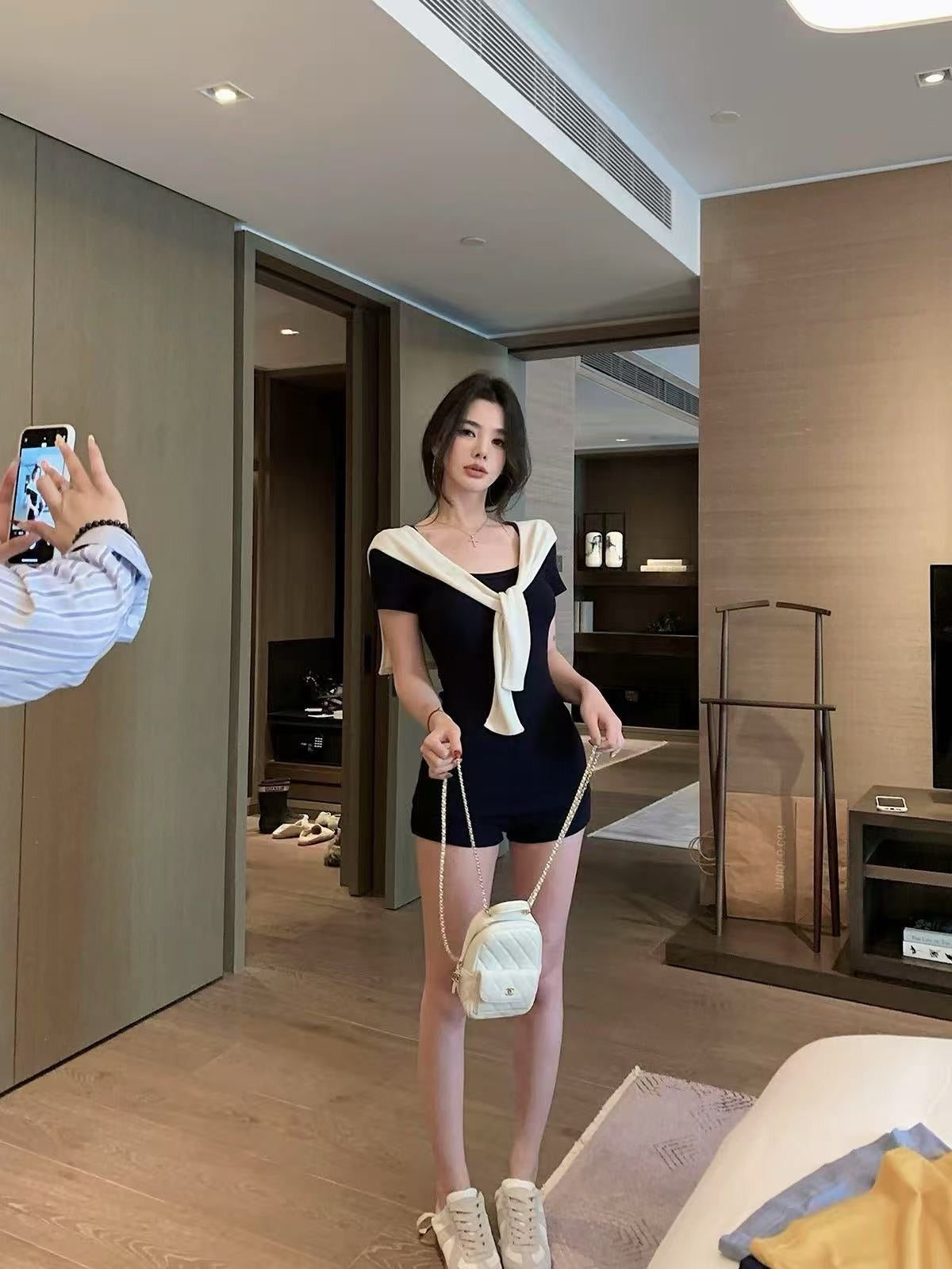 25Oct. 輕熟女簡約通勤3件組套裝 藏藍