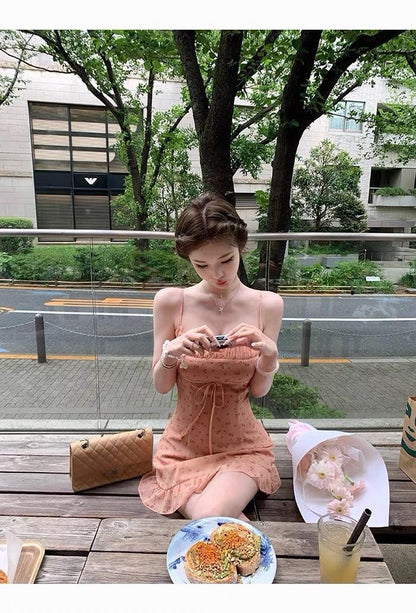 26Jul. 小慢夏曲 元氣嫩橘碎花小裙 *主推色