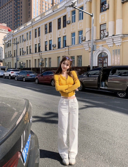 Mar. 白光啟示錄 好穿休閒感白色牛仔褲