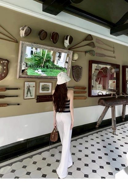 25Aug. 美式居家休閒涼感面膜褲 白