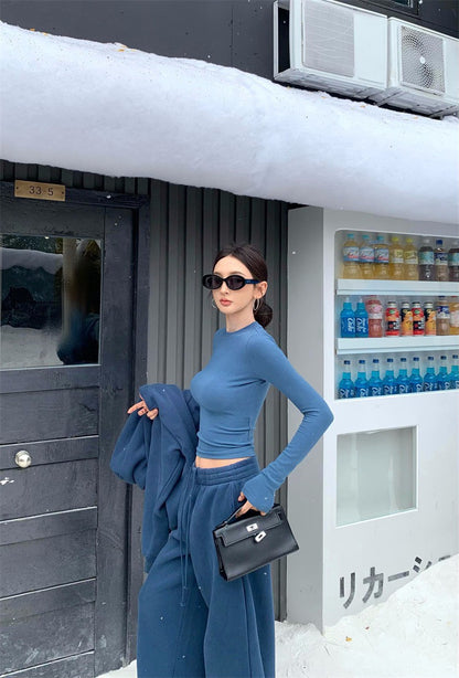 25Dec. 韓女skims長期主義慵懶純色三版 白/藍