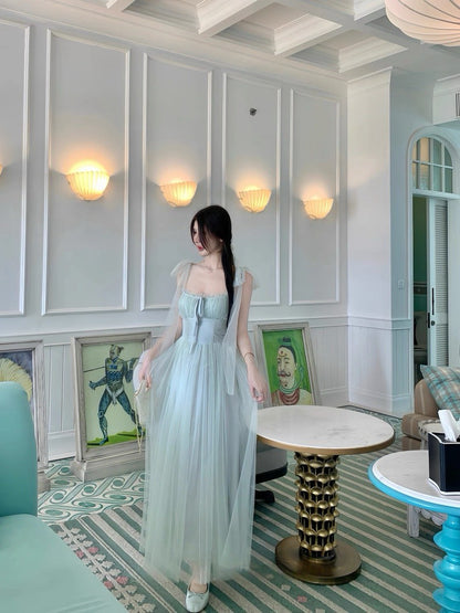 25Aug. 綠野仙蹤薄荷漫綠網紗渡假洋裝