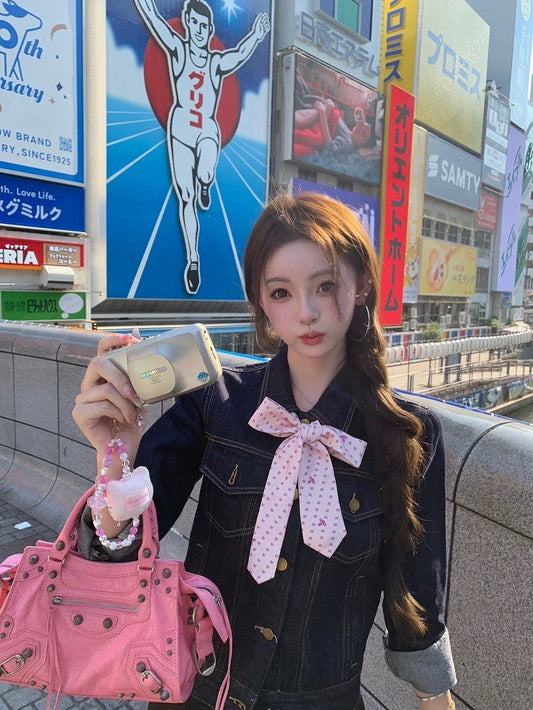 25Nov. 日系霓虹把妹招牌復古明線修身原牛外套