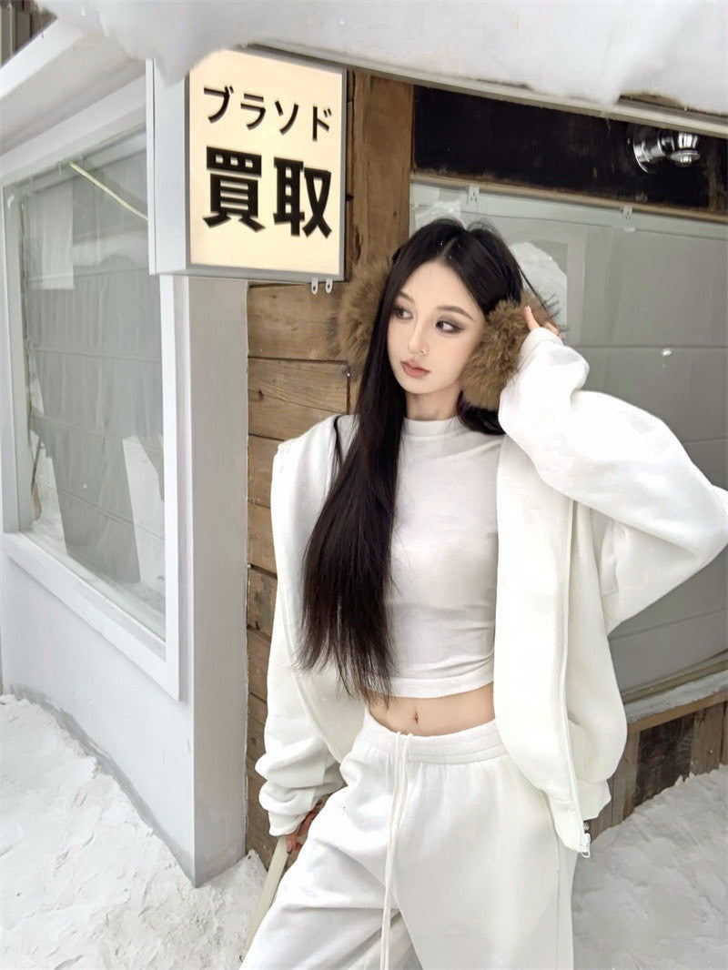 25Dec. 韓女skims長期主義慵懶純色三版 白/藍