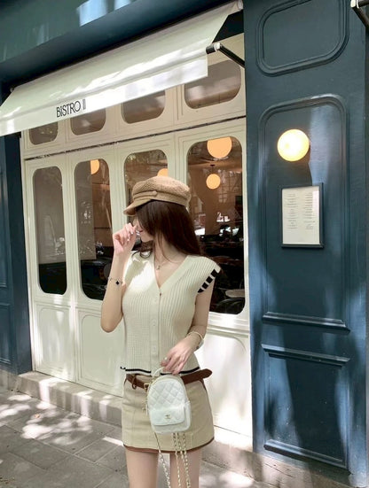 25Sep. 復刻版T.B學院針織背心/開衫 2色2版