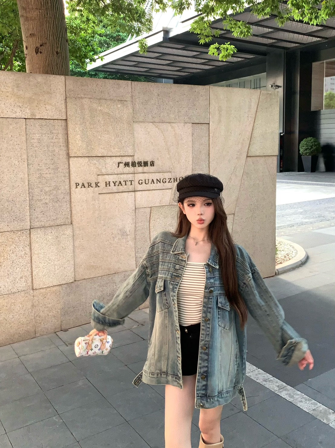 25Dec. Cat步行休閒設計感寬鬆牛仔夾克