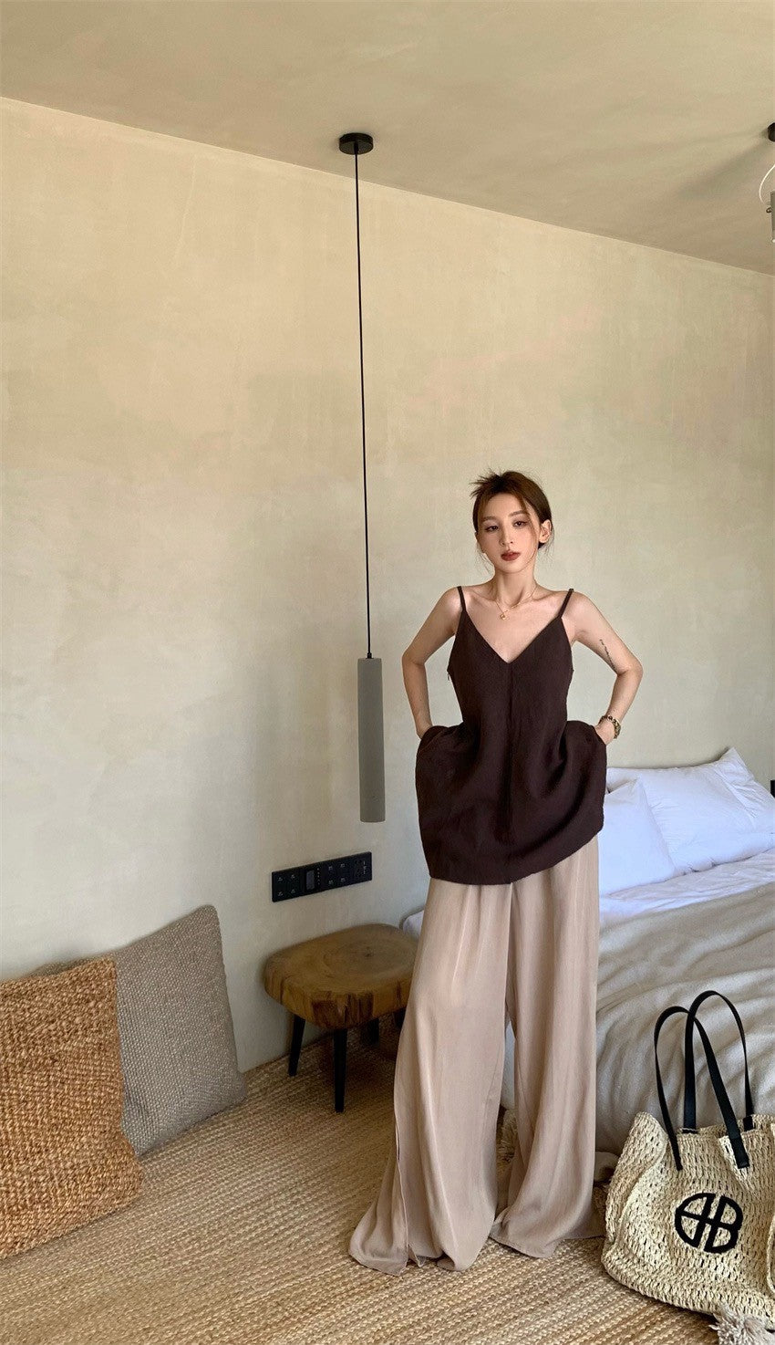 25Jul. 幽靜下午簡約中長款背心