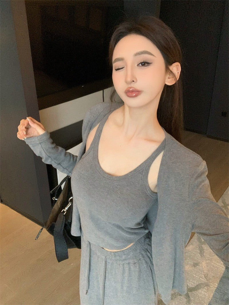 May. Cleanfit 機場休閒溜彎3件套 灰