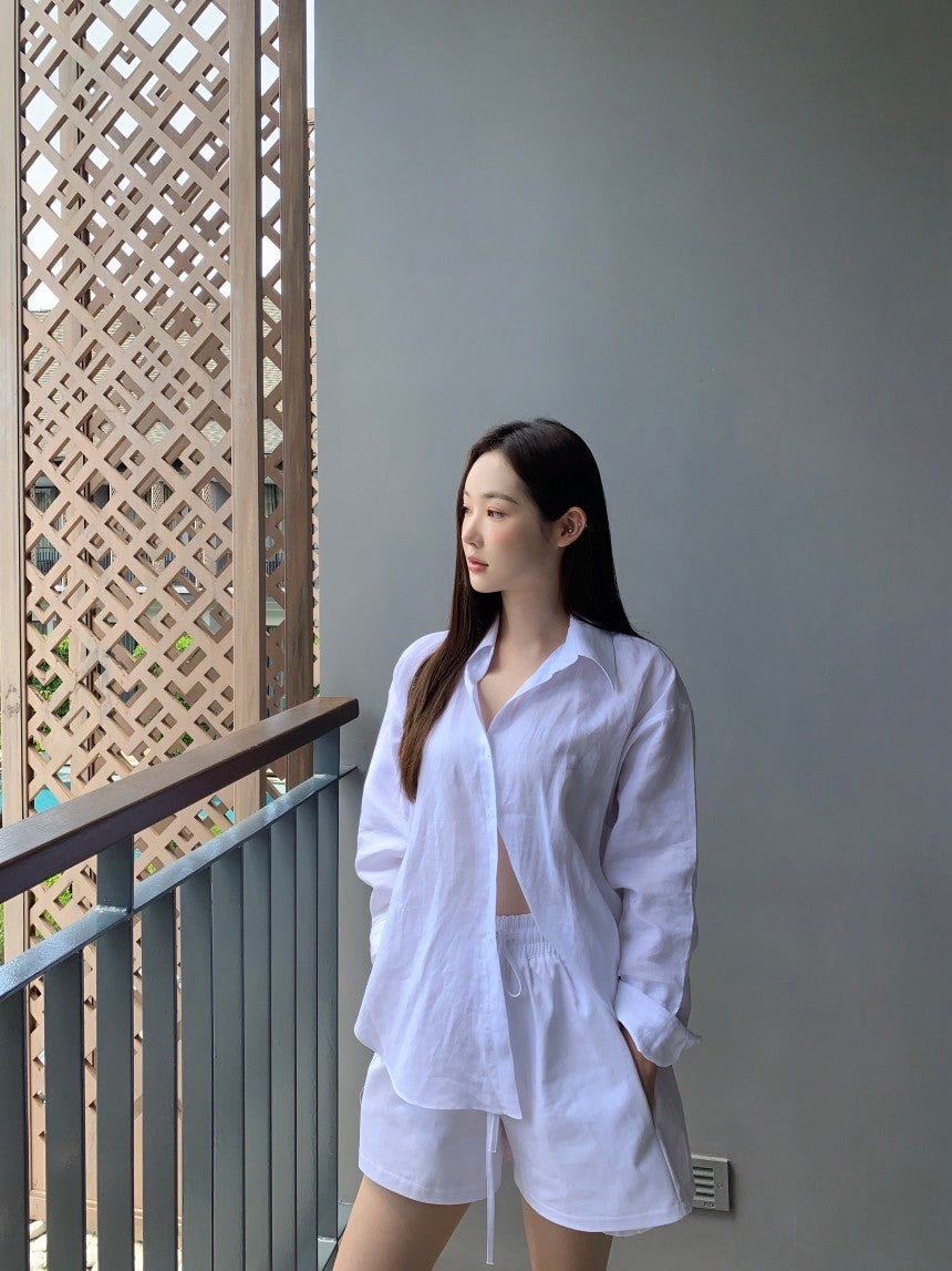 Oct. 經典版型 寬鬆百搭男友襯衫 白色