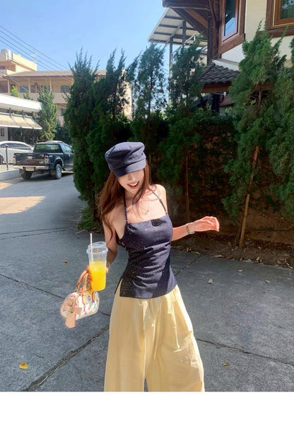 Jun. 落入人魚灣 辣妹縷空帶胸墊背心